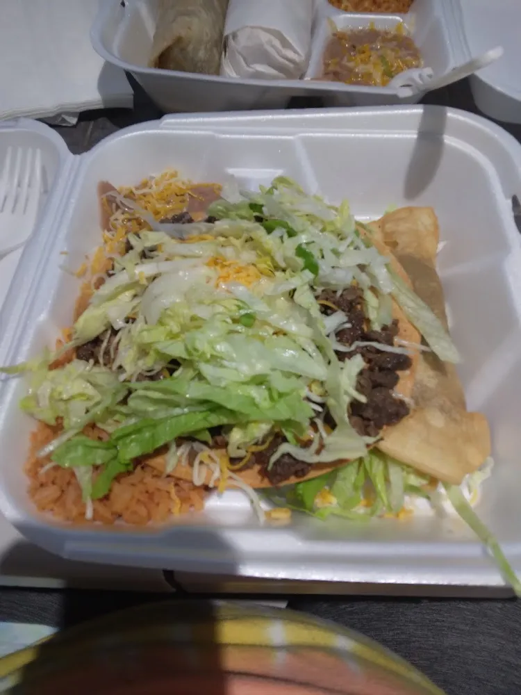 Beef Burrito & Enchilada Plate Combination