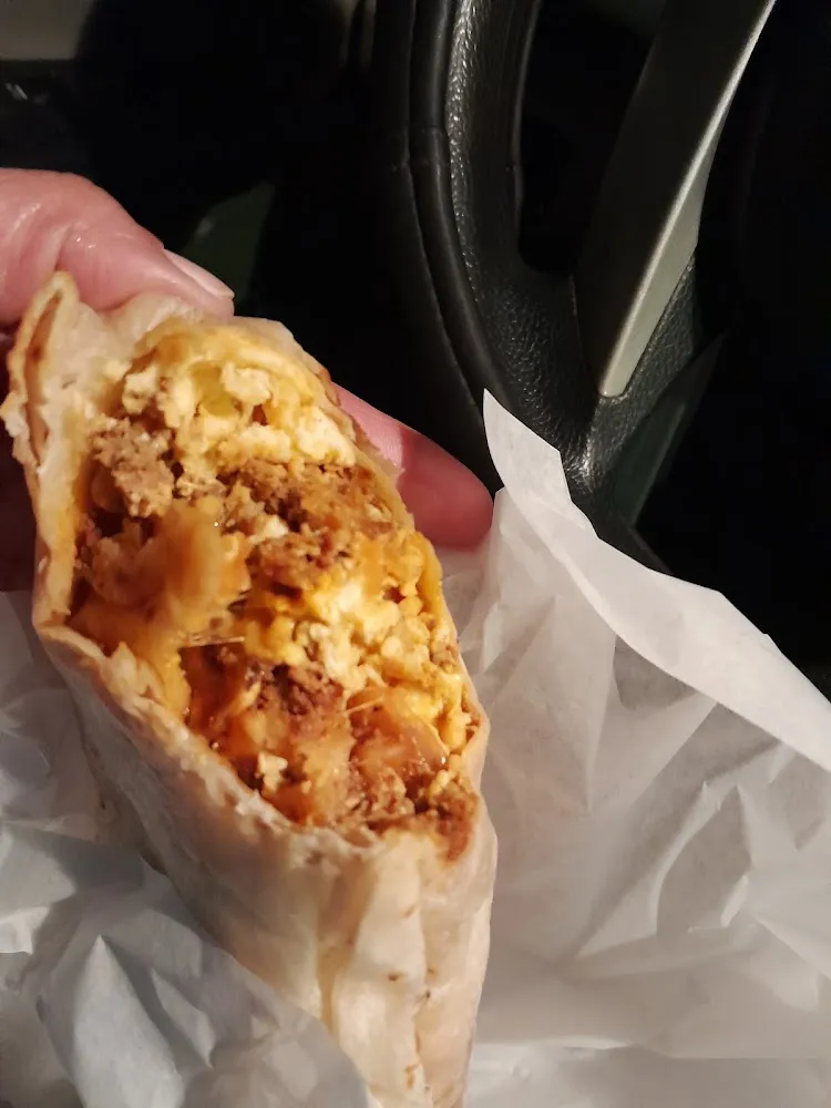 Breakfast Burrito Chorizo Potato Egg and Cheese